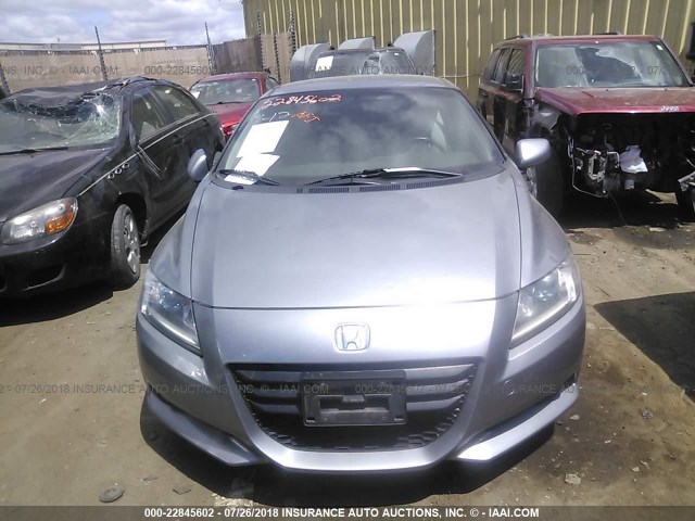 JHMZF1D67BS014333 - 2011 HONDA CR-Z EX SILVER photo 6