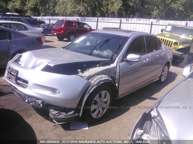 1HGCP36889A041122 - 2009 HONDA ACCORD EXL SILVER photo 2