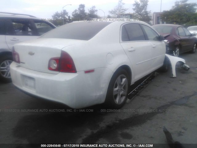 1G1ZB5E04CF306930 - 2012 CHEVROLET MALIBU LS WHITE photo 4