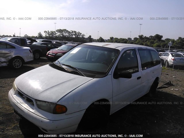 2FMZA51U4WBD31296 - 1998 FORD WINDSTAR WAGON WHITE photo 2