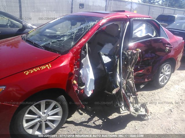 4T4BF1FK1DR327884 - 2013 TOYOTA CAMRY L/SE/LE/XLE წითელი ფოტო 6