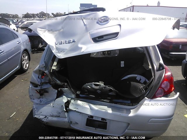 3N1BC1CPXCK265216 - 2012 NISSAN VERSA S/SL SILVER photo 6