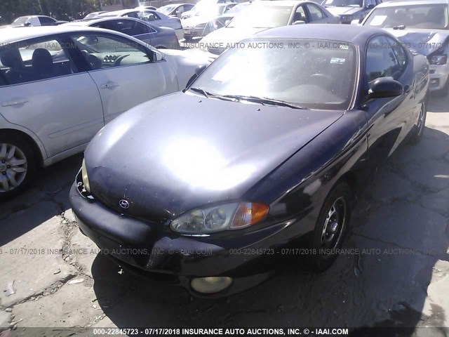 KMHJG24F7XU142015 - 1999 HYUNDAI TIBURON BLACK photo 2