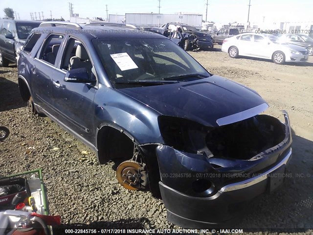 1GKER23D39J176977 - 2009 GMC ACADIA SLT-1 Niebieski zdjęcie 1