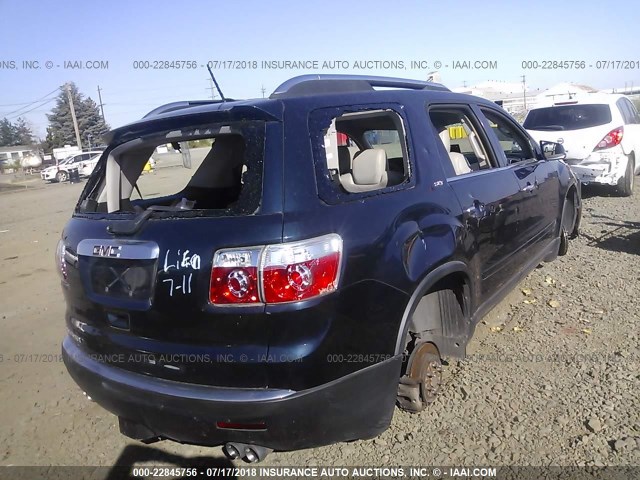 1GKER23D39J176977 - 2009 GMC ACADIA SLT-1 Niebieski zdjęcie 4