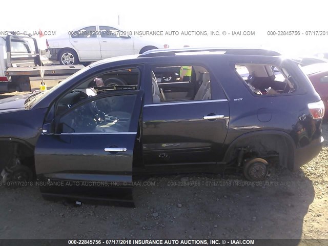 1GKER23D39J176977 - 2009 GMC ACADIA SLT-1 Niebieski zdjęcie 6