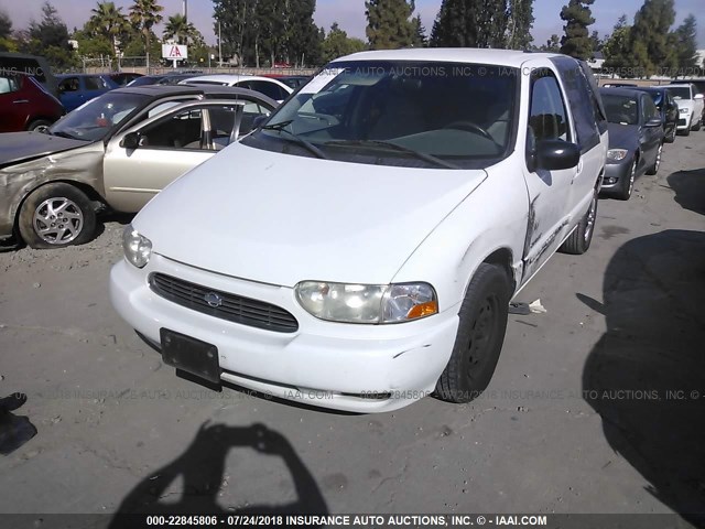 4N2XN11T8XD809101 - 1999 NISSAN QUEST SE/GLE/GXE WHITE photo 2