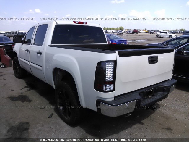 3GTP1VE09CG294919 - 2012 GMC SIERRA C1500 SLE WHITE photo 3