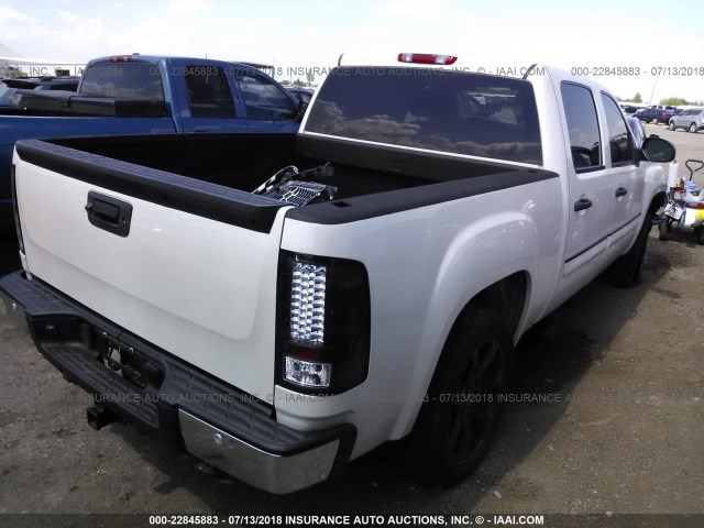 3GTP1VE09CG294919 - 2012 GMC SIERRA C1500 SLE WHITE photo 4