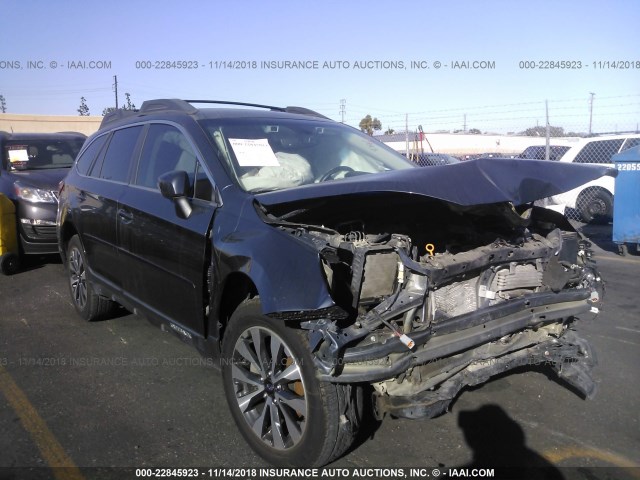 4S4BSANC3H3256747 - 2017 SUBARU OUTBACK 2.5I LIMITED BLUE photo 1