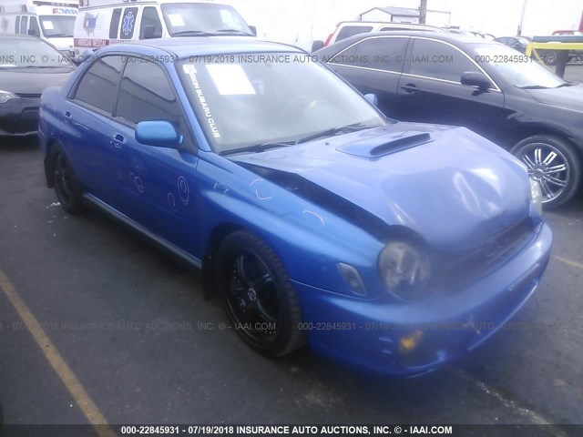 JF1GD29613G508243 - 2003 SUBARU IMPREZA WRX BLUE photo 1