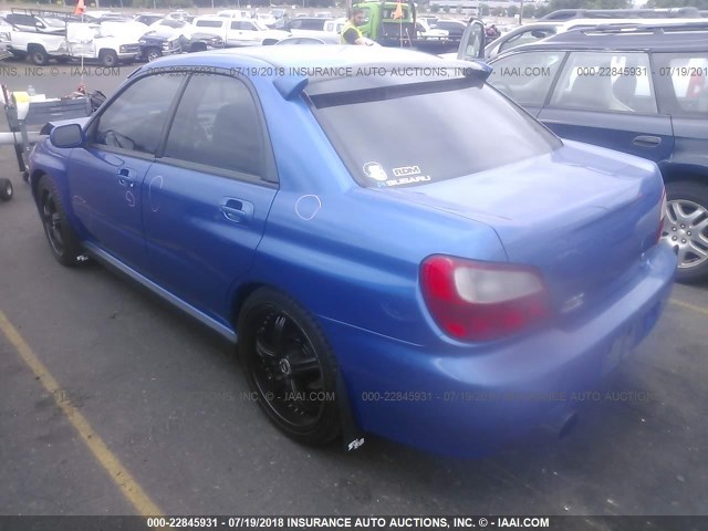 JF1GD29613G508243 - 2003 SUBARU IMPREZA WRX BLUE photo 3