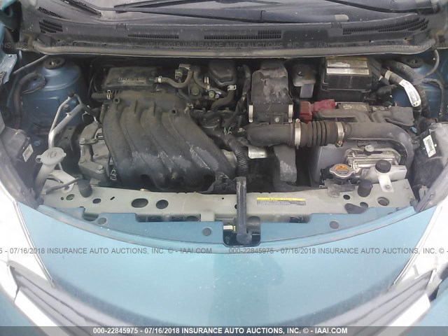 3N1CE2CP0EL360871 - 2014 NISSAN VERSA NOTE S/S PLUS/SV/SL BLUE photo 10