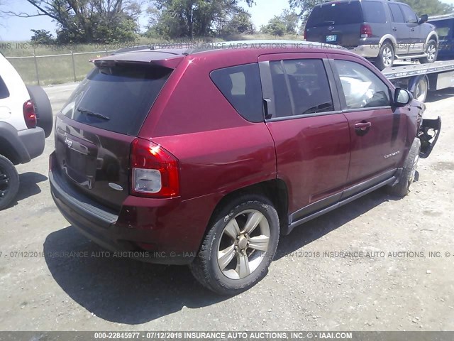 1C4NJDEB5CD567869 - 2012 JEEP COMPASS LATITUDE Qırmızı foto 4