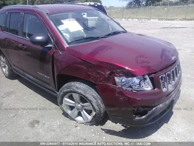 1C4NJDEB5CD567869 - 2012 JEEP COMPASS LATITUDE Qırmızı foto 6