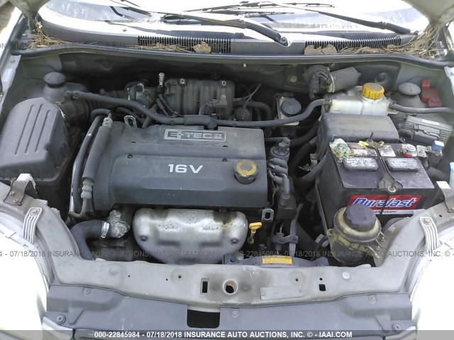 KL1TD66628B188589 - 2008 CHEVROLET AVEO LS 灰色 照片 10