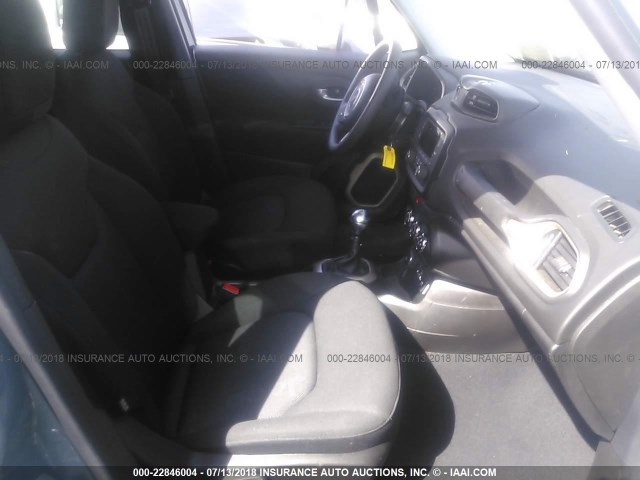 ZACCJBAW8GPE15628 - 2016 JEEP RENEGADE SPORT Բաց կապույտ լուսանկար 5