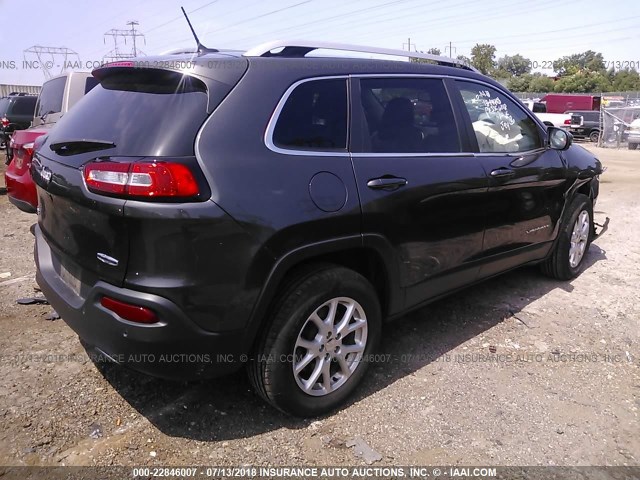 1C4PJMCB5FW609221 - 2015 JEEP CHEROKEE LATITUDE GRAY photo 4