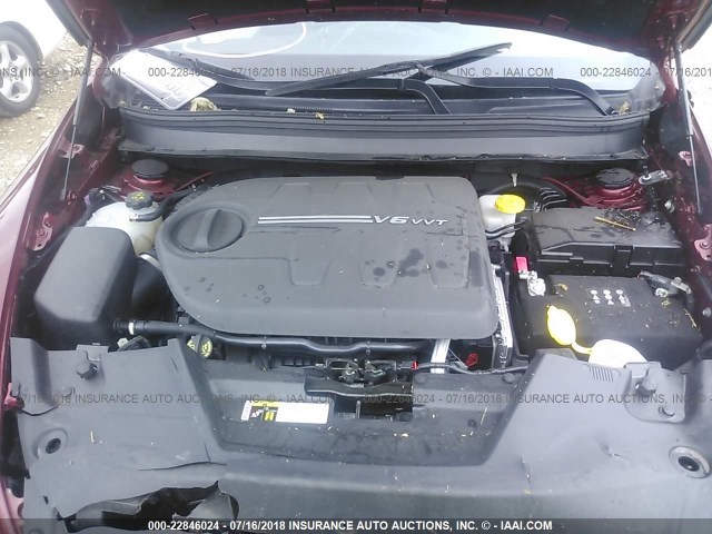 1C4PJMBS1GW337771 - 2016 JEEP CHEROKEE TRAILHAWK RED photo 10