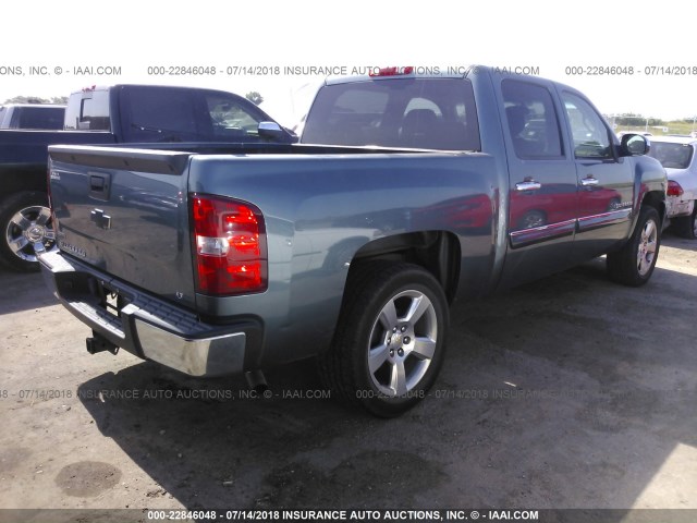3GCRCSE01AG224765 - 2010 CHEVROLET SILVERADO C1500 LT Navy photo 4
