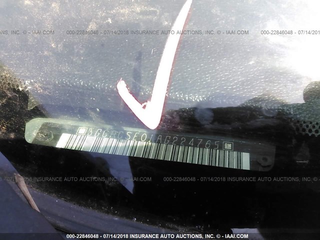 3GCRCSE01AG224765 - 2010 CHEVROLET SILVERADO C1500 LT Navy photo 9