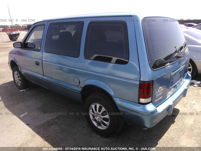 2B4GH2533SR126638 - 1995 DODGE CARAVAN BLUE photo 3