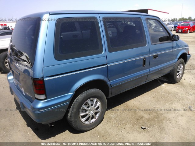 2B4GH2533SR126638 - 1995 DODGE CARAVAN BLUE photo 4