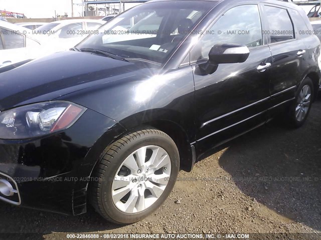 5J8TB1H55AA006676 - 2010 ACURA RDX TECHNOLOGY BLUE photo 6