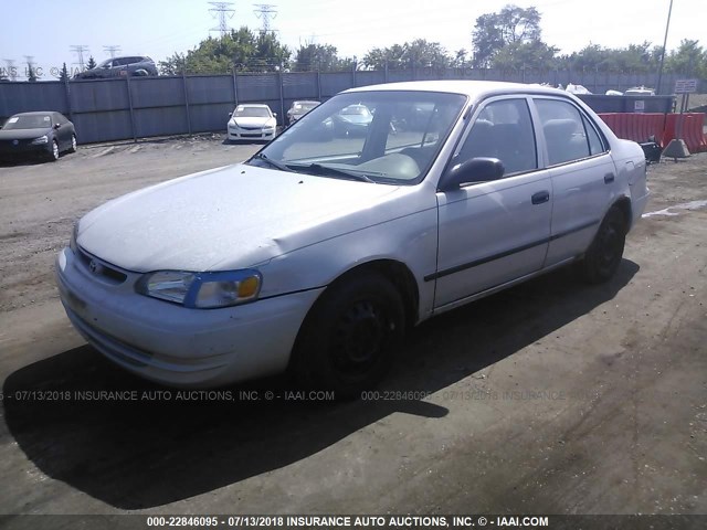 1NXBR12E2YZ408402 - 2000 TOYOTA COROLLA VE/CE/LE 银色 照片 2