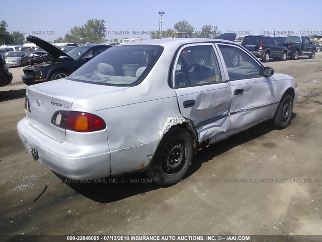 1NXBR12E2YZ408402 - 2000 TOYOTA COROLLA VE/CE/LE 银色 照片 4