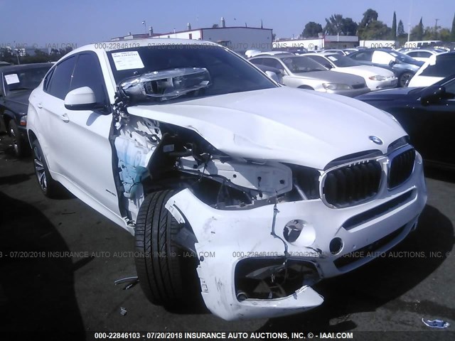 5UXKU2C55F0F95776 - 2015 BMW X6 XDRIVE35I WHITE photo 1