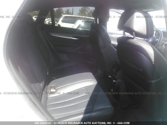 5UXKU2C55F0F95776 - 2015 BMW X6 XDRIVE35I WHITE photo 8