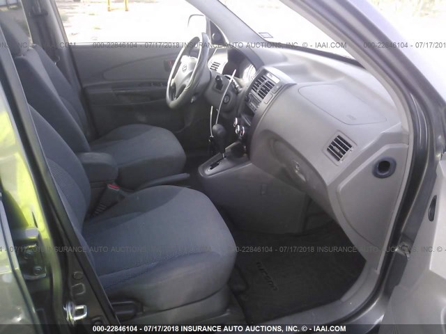 KM8JM12B58U735425 - 2008 HYUNDAI TUCSON GLS GRAY photo 5