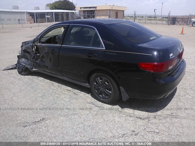 3HGCM56475G704306 - 2005 HONDA ACCORD LX Siyah fotoğraf 3