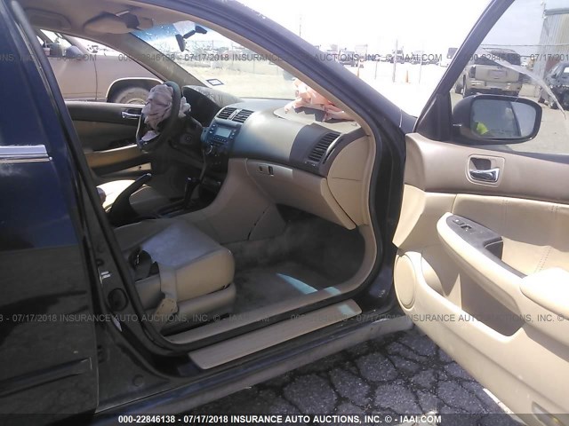 3HGCM56475G704306 - 2005 HONDA ACCORD LX Siyah fotoğraf 5