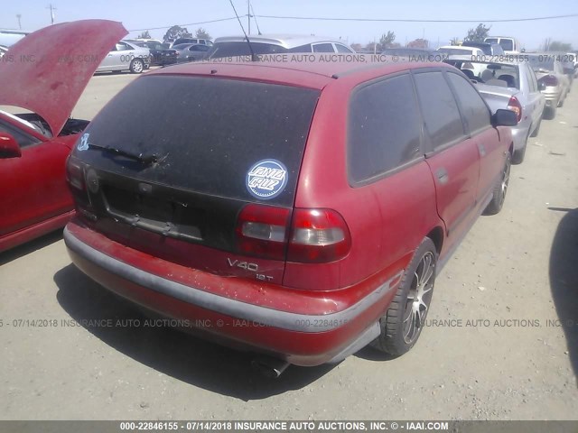 YV1VW2552YF505819 - 2000 VOLVO V40 RED photo 4