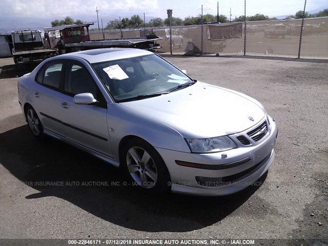 YS3FH41U971014245 - 2007 SAAB 9-3 AERO SILVER photo 1