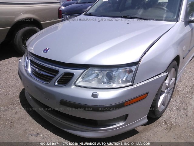 YS3FH41U971014245 - 2007 SAAB 9-3 AERO SILVER photo 6