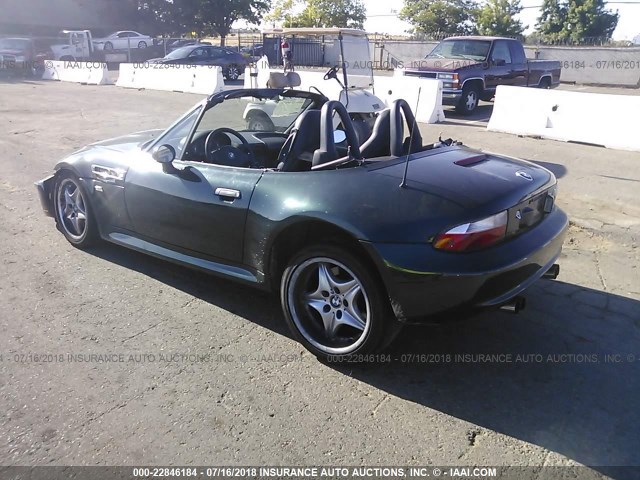 WBSCK9347YLC90902 - 2000 BMW M ROADSTER GREEN photo 3