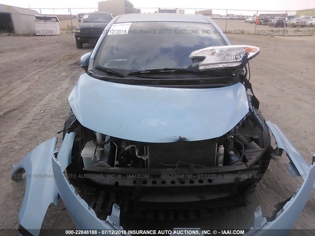 3N1CE2CP7FL413664 - 2015 NISSAN VERSA NOTE S/S PLUS/SV/SL/SR Light Blue photo 6