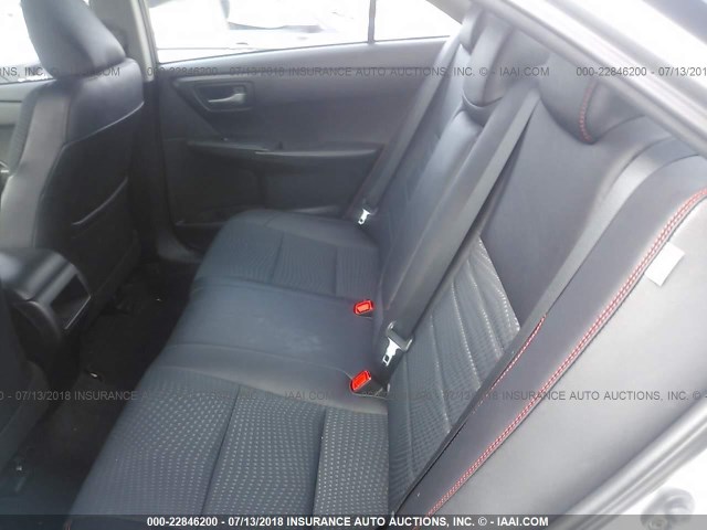 4T1BF1FK8FU066511 - 2015 TOYOTA CAMRY LE/XLE/SE/XSE GRAY photo 8