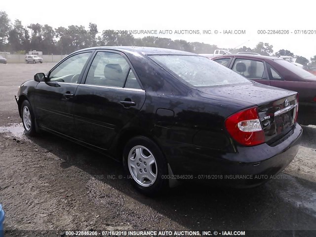 4T1BF32K42U028785 - 2002 TOYOTA CAMRY LE/XLE/SE 黑色 照片 3