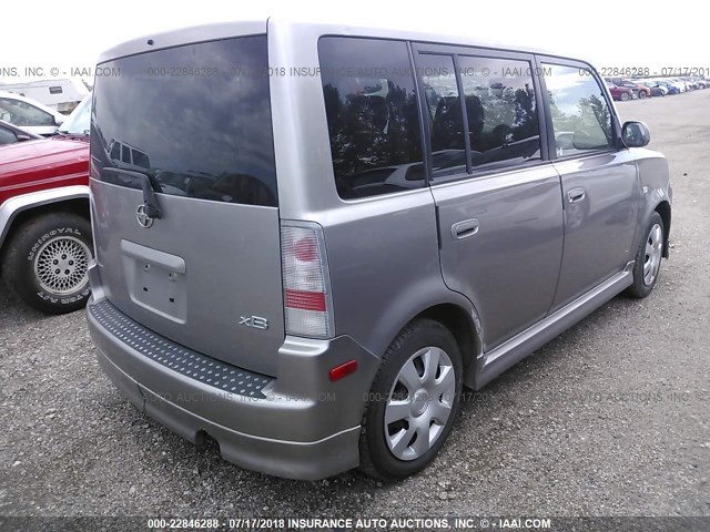 JTLKT324450177177 - 2005 TOYOTA SCION XB Сұр фото 4