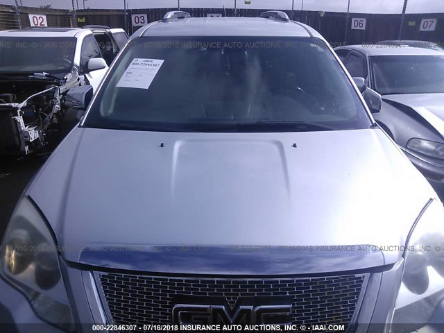 1GKEV23D09J205766 - 2009 GMC ACADIA SLT-1 Сріблястий фото 6