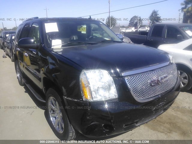 1GKFK63817J155111 - 2007 GMC YUKON DENALI BLACK photo 1