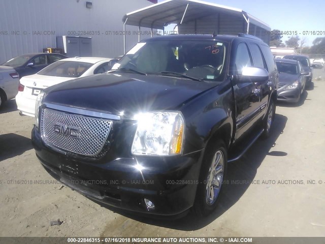 1GKFK63817J155111 - 2007 GMC YUKON DENALI BLACK photo 2