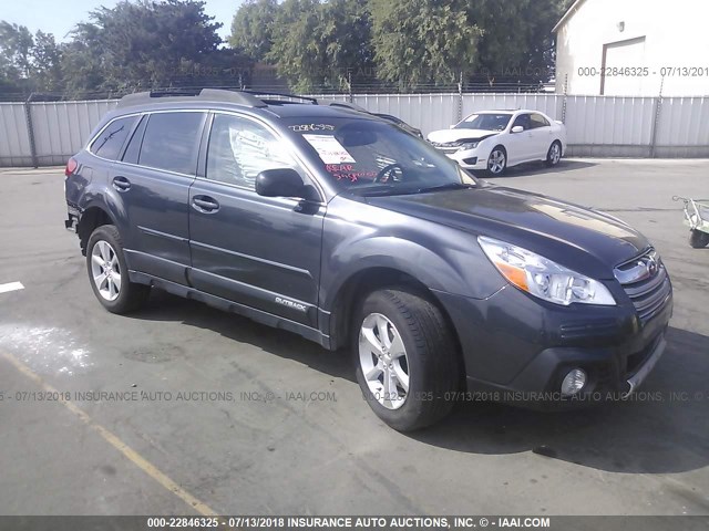 4S4BRBKC9D3213997 - 2013 SUBARU OUTBACK 2.5I LIMITED GRAY photo 1