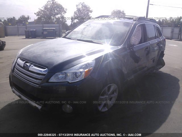 4S4BRBKC9D3213997 - 2013 SUBARU OUTBACK 2.5I LIMITED GRAY photo 2