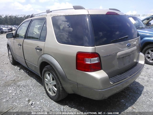 1FMZK01155GA54381 - 2005 FORD FREESTYLE SE GOLD photo 3