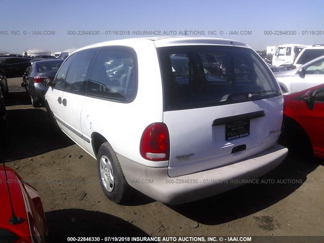 2B4GP24R9YR777354 - 2000 DODGE GRAND CARAVAN  WHITE photo 3